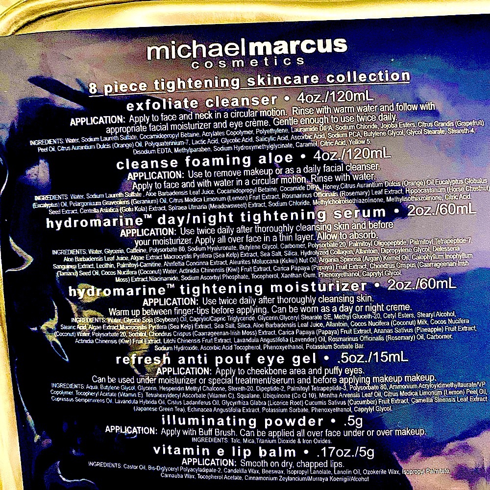 BNWT Michael Marcus 8 piece tightening skincare collection READ PIC #1. …